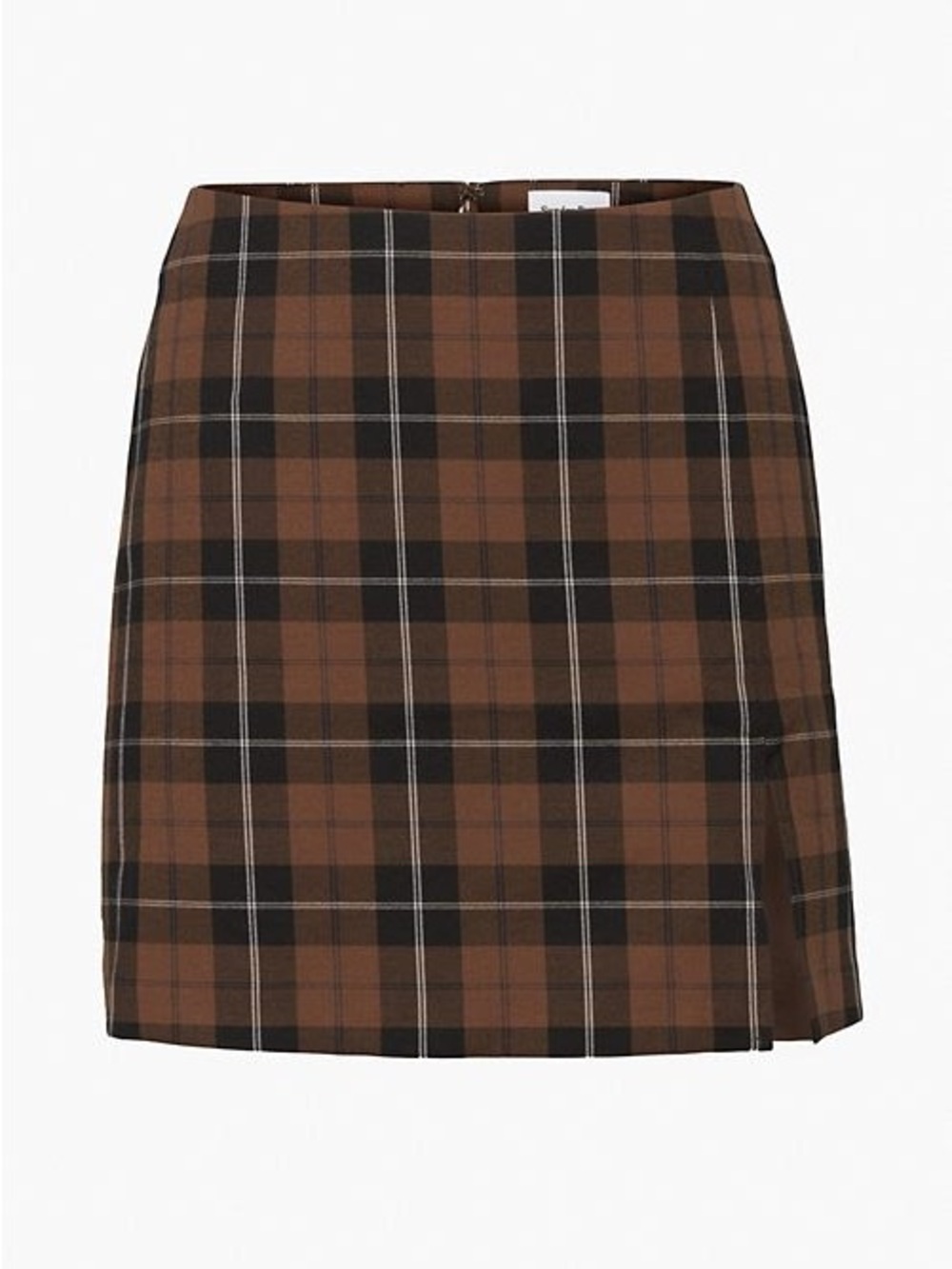 Sunday Best Tatiana Skirt in BENHAM COGNAC/ BLACK